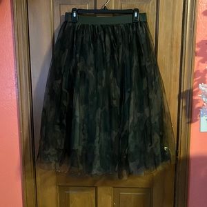 Tulle camo skirt